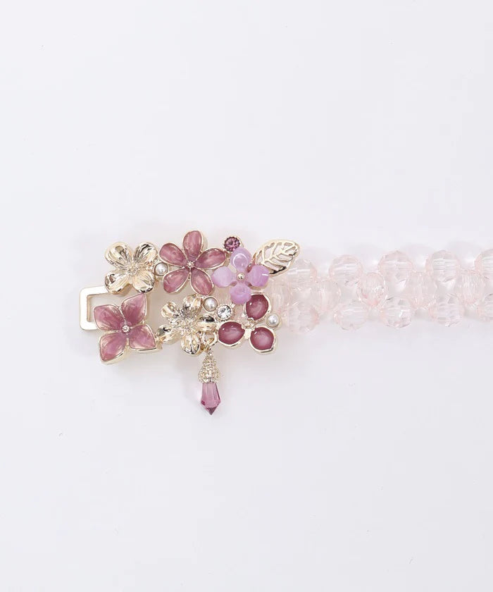 Hydrangea Beads Elastic Belt