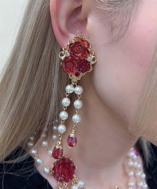 Romantic Rose Earring