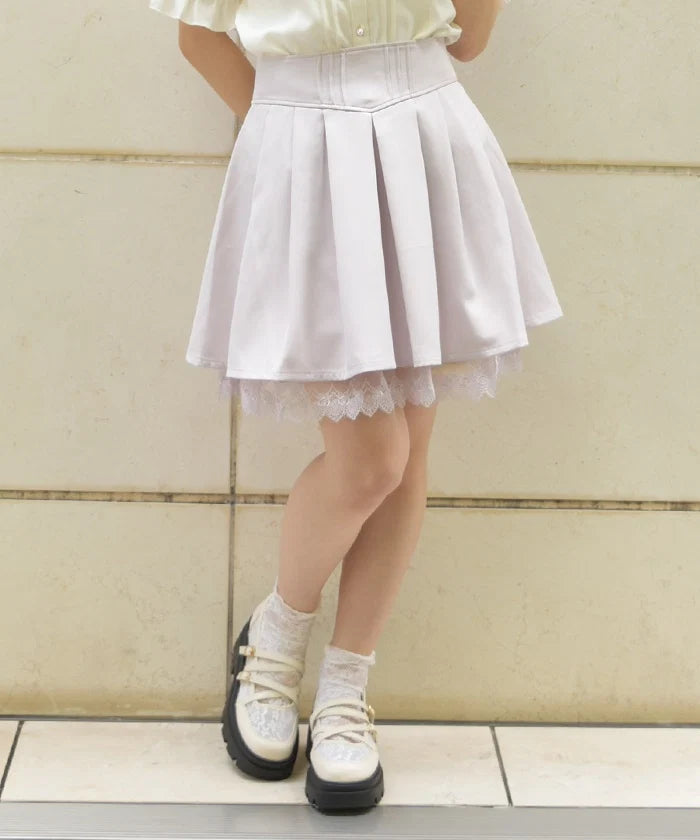Back Lace-Up Skort