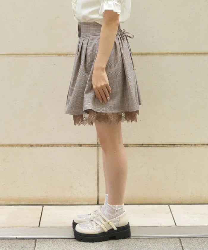 Back Lace-Up Skort