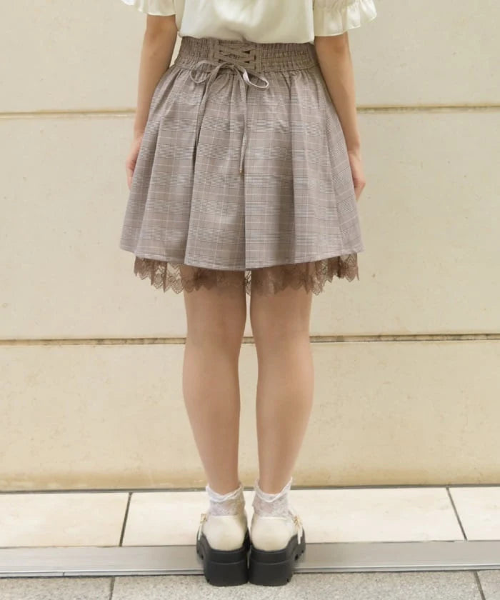 Back Lace-Up Skort