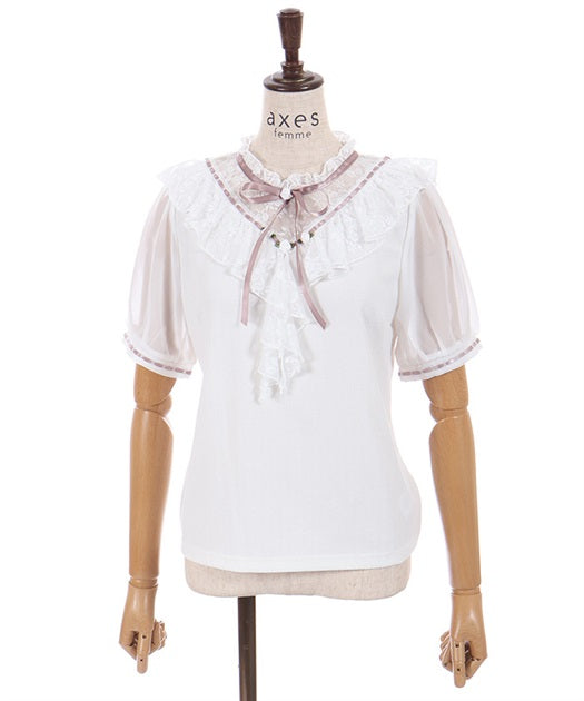 Rose & Lace Layered Pullover