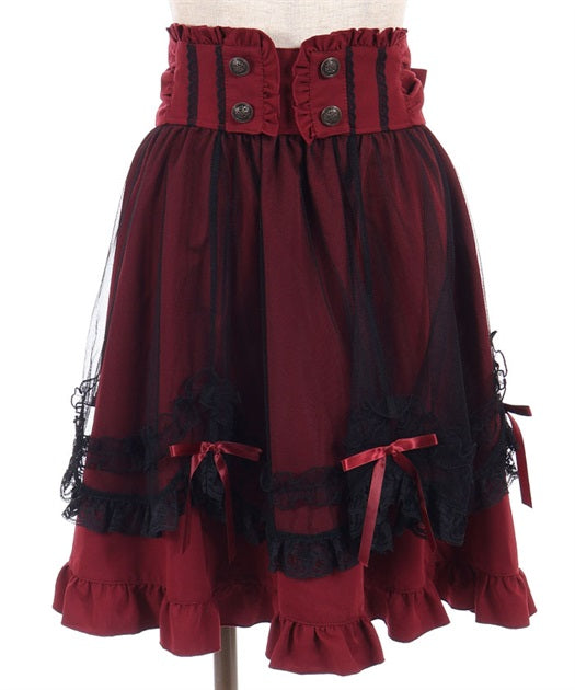Apron Style Layered Skirt