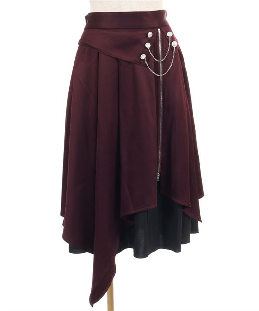 Layered Irregular Hem Skirt
