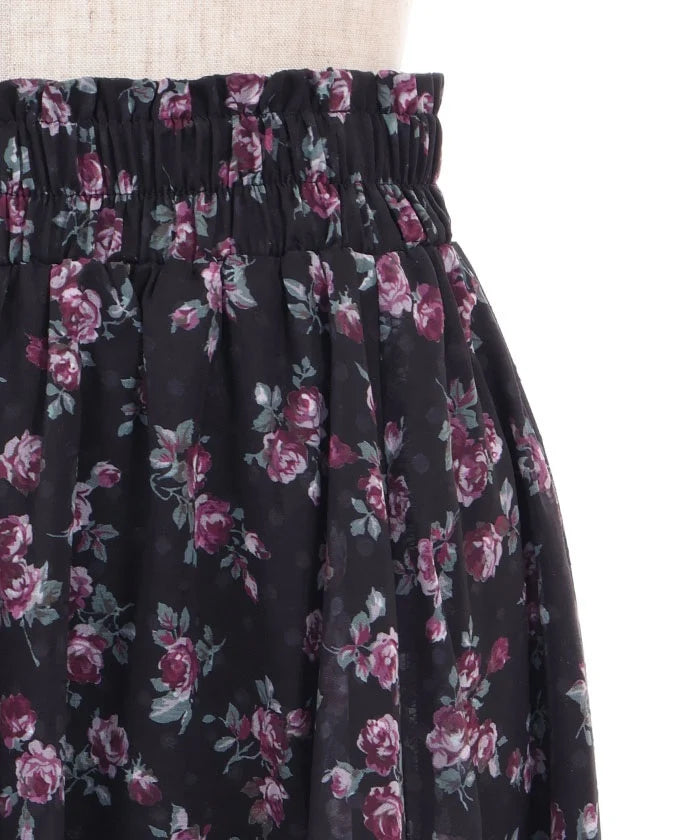 Mini Rose Print Skirt