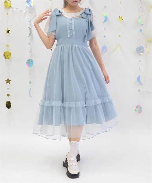 Ribbon & Lamé Tulle Jumperskirt