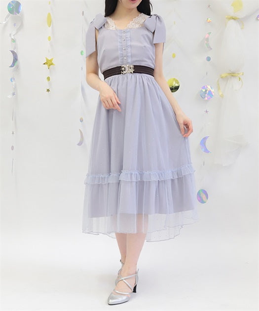 Ribbon & Lamé Tulle Jumperskirt