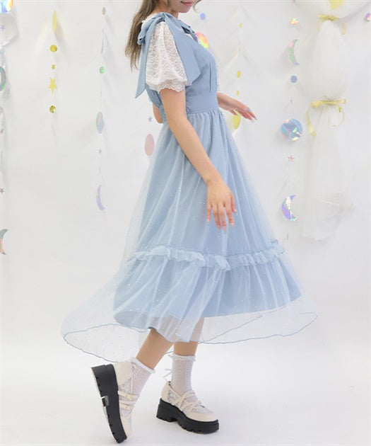 Ribbon & Lamé Tulle Jumperskirt