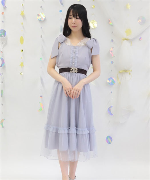 Ribbon & Lamé Tulle Jumperskirt