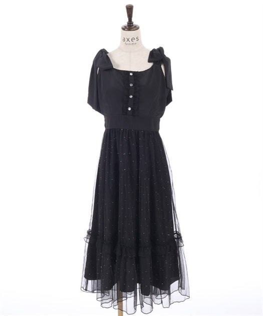 Ribbon & Lamé Tulle Jumperskirt