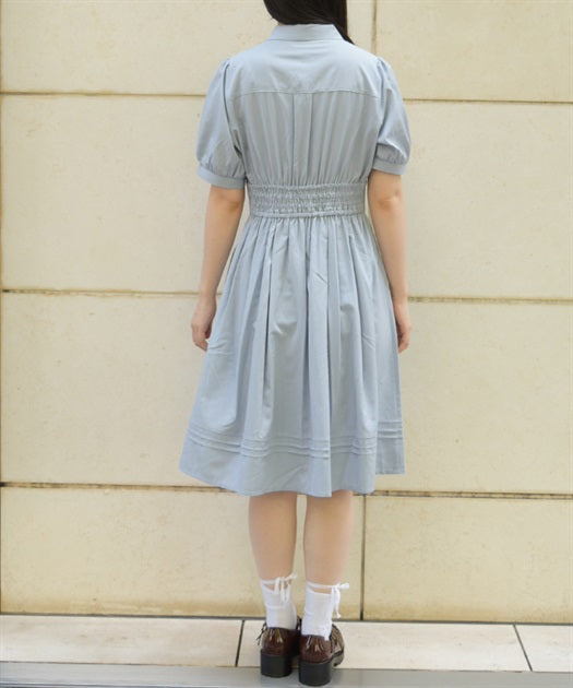 Ribbon Set Flap Design Dress