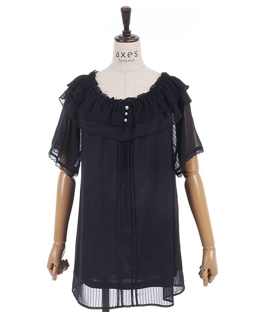 Sheer Striped Tunic