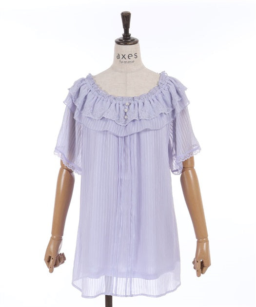Sheer Striped Tunic