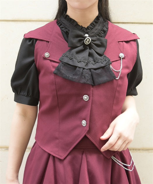 Hood Vest with Chain