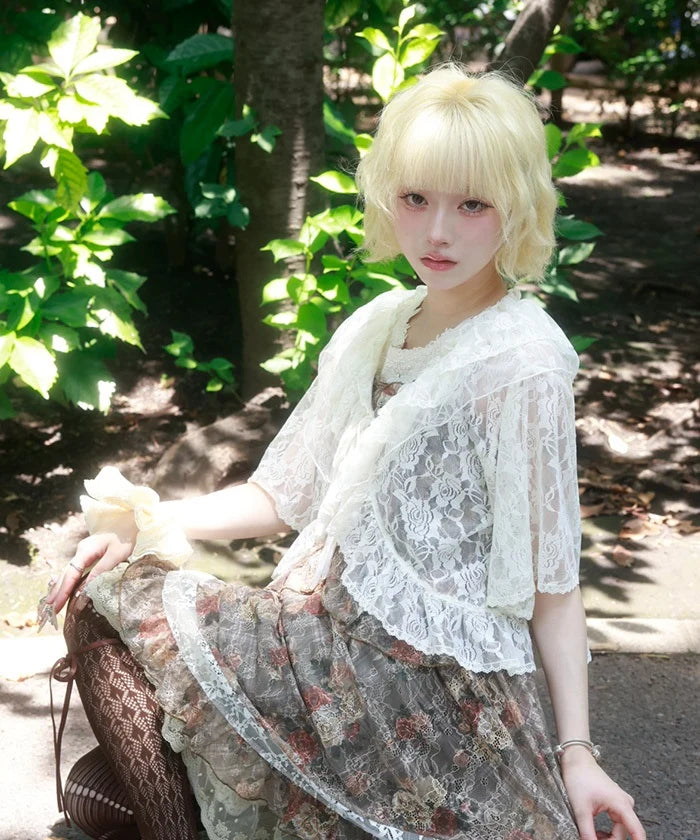 Rose Lace Bolero