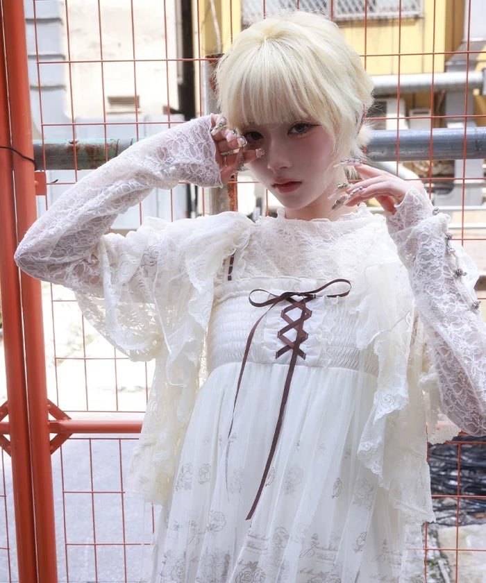 Rose Lace Bolero