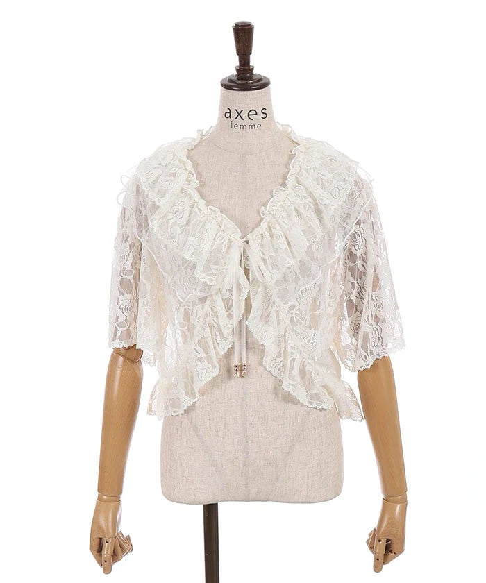 Rose Lace Bolero