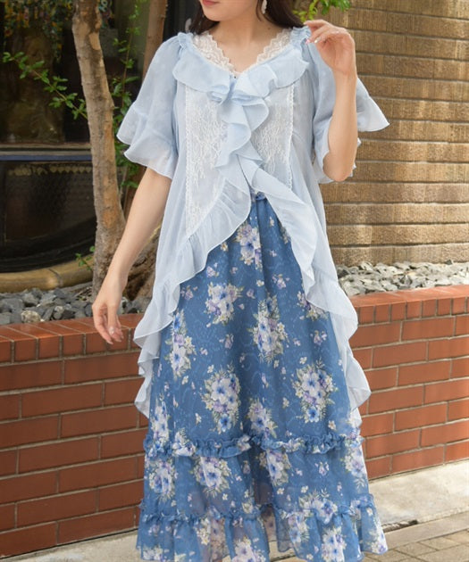 Fishtail Willow Crepe Gown