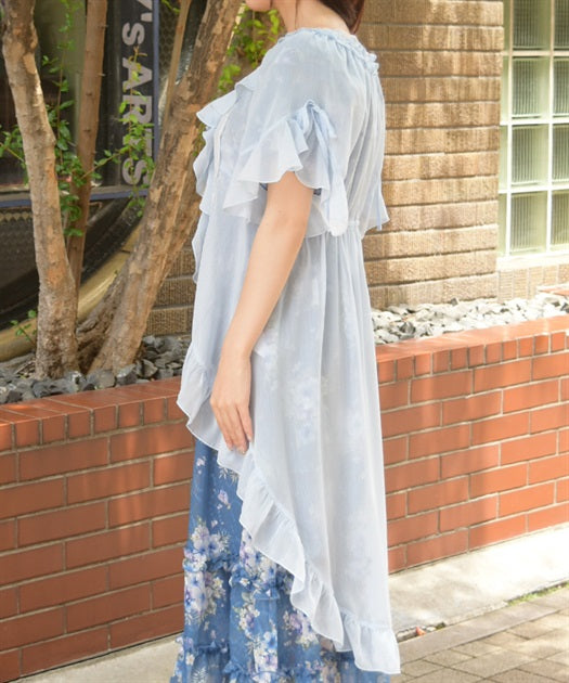 Fishtail Willow Crepe Gown