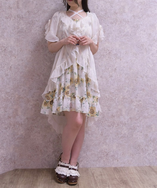 Fishtail Willow Crepe Gown