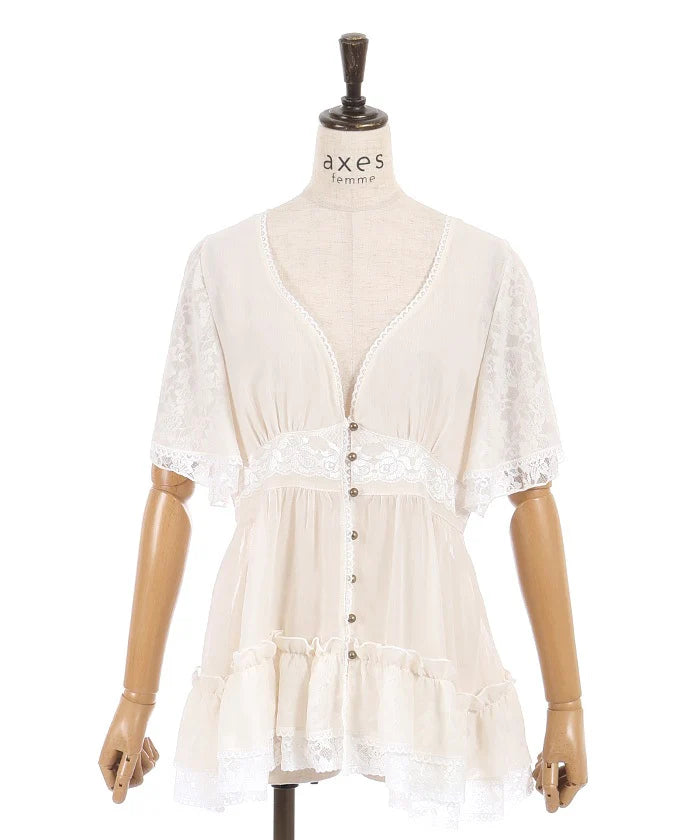 Middle Length Willow Crepe Chiffon Gown