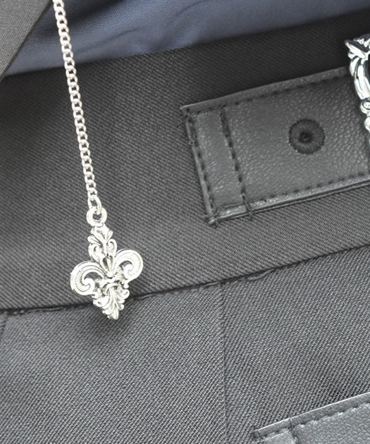 Blouse with Chain Necktie