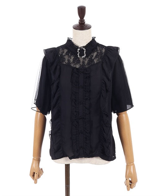 Choker Style Frill Blouse