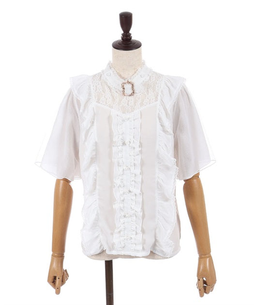 Choker Style Frill Blouse