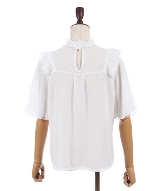 Choker Style Frill Blouse