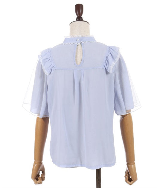 Choker Style Frill Blouse