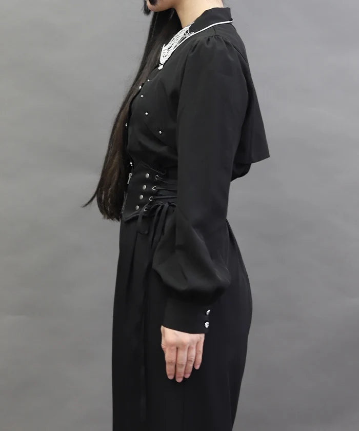 Butterfly Collar Embroidery Blouse