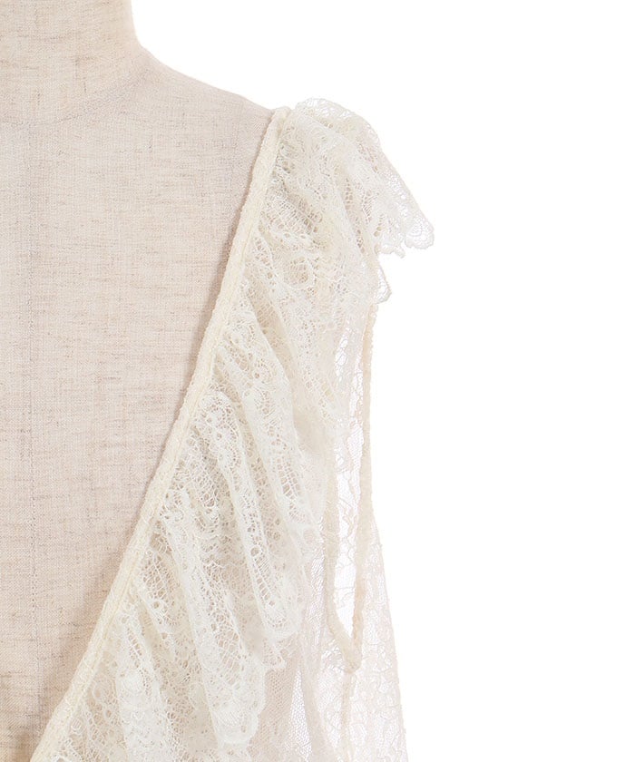 Ruffle Lace Gilet