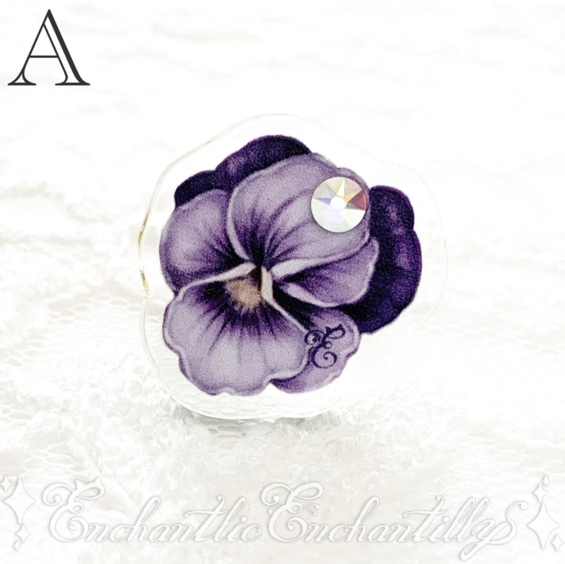 Dolled Up Rings - Violets ~Clear Background~