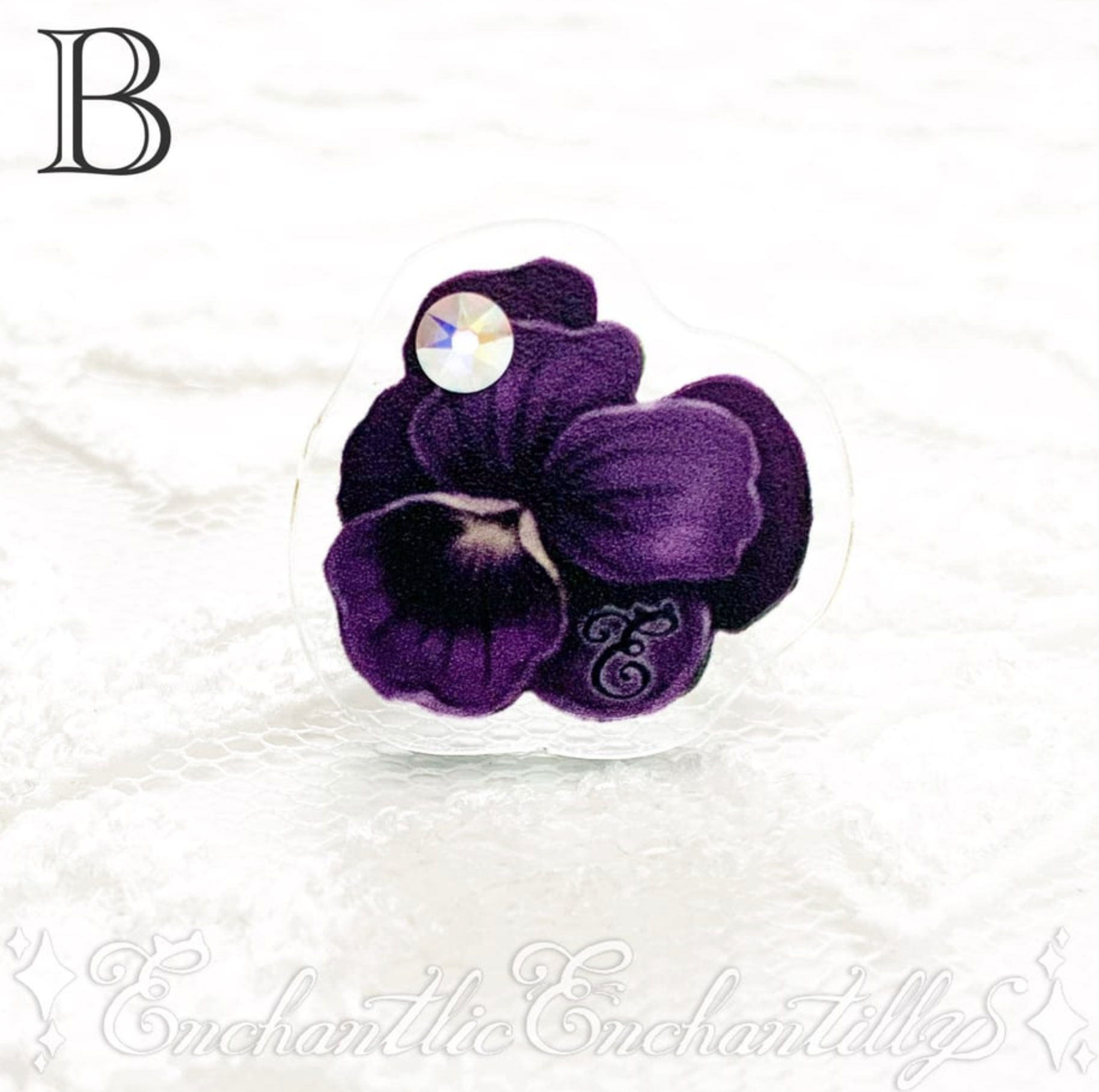 Dolled Up Rings - Violets ~Clear Background~