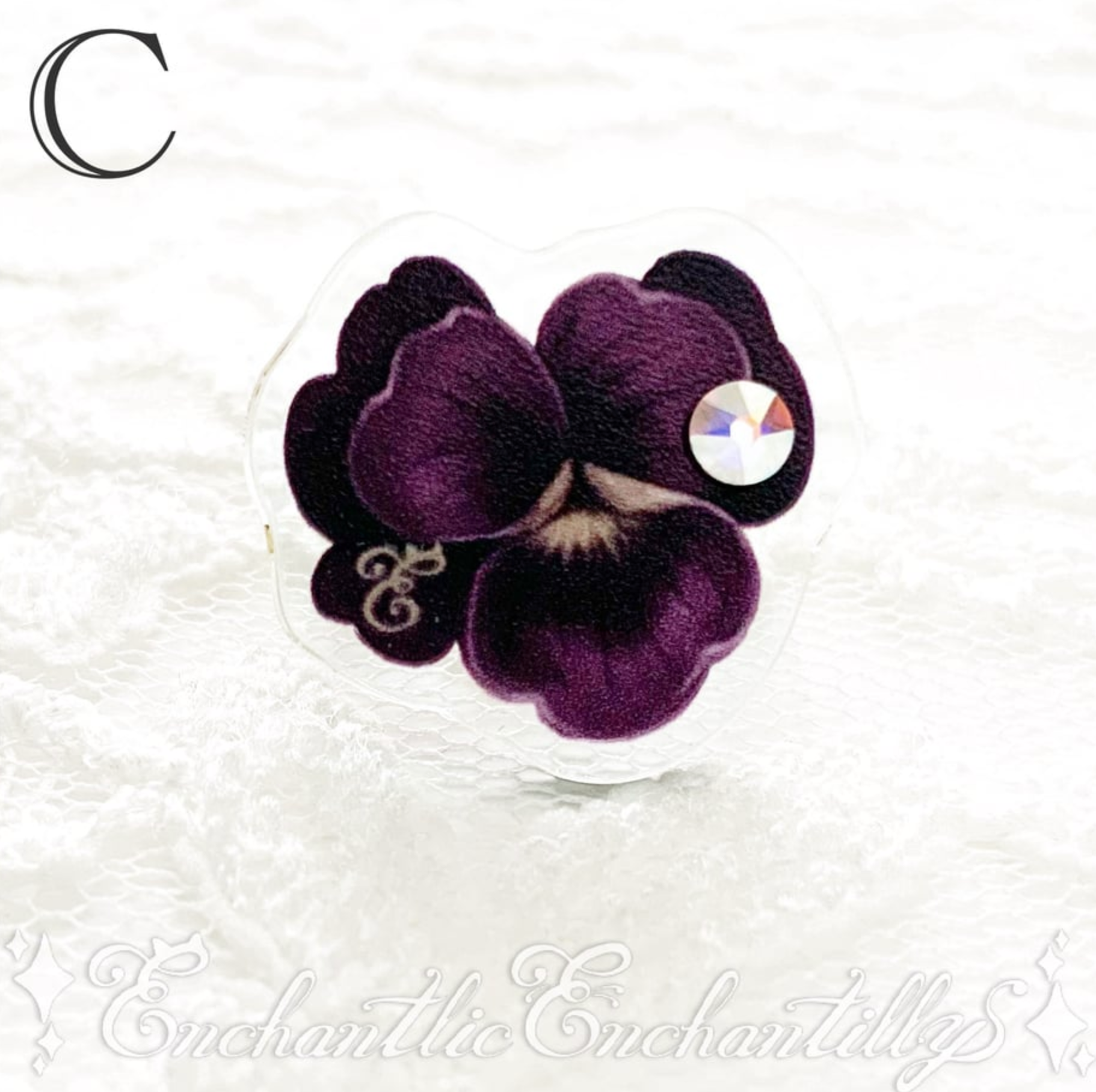 Dolled Up Rings - Violets ~Clear Background~