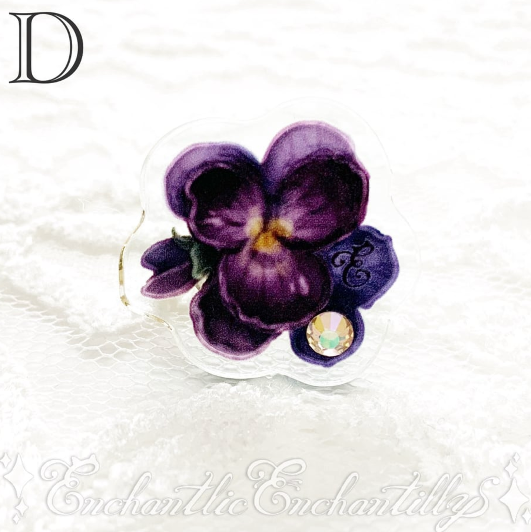Dolled Up Rings - Violets ~Clear Background~