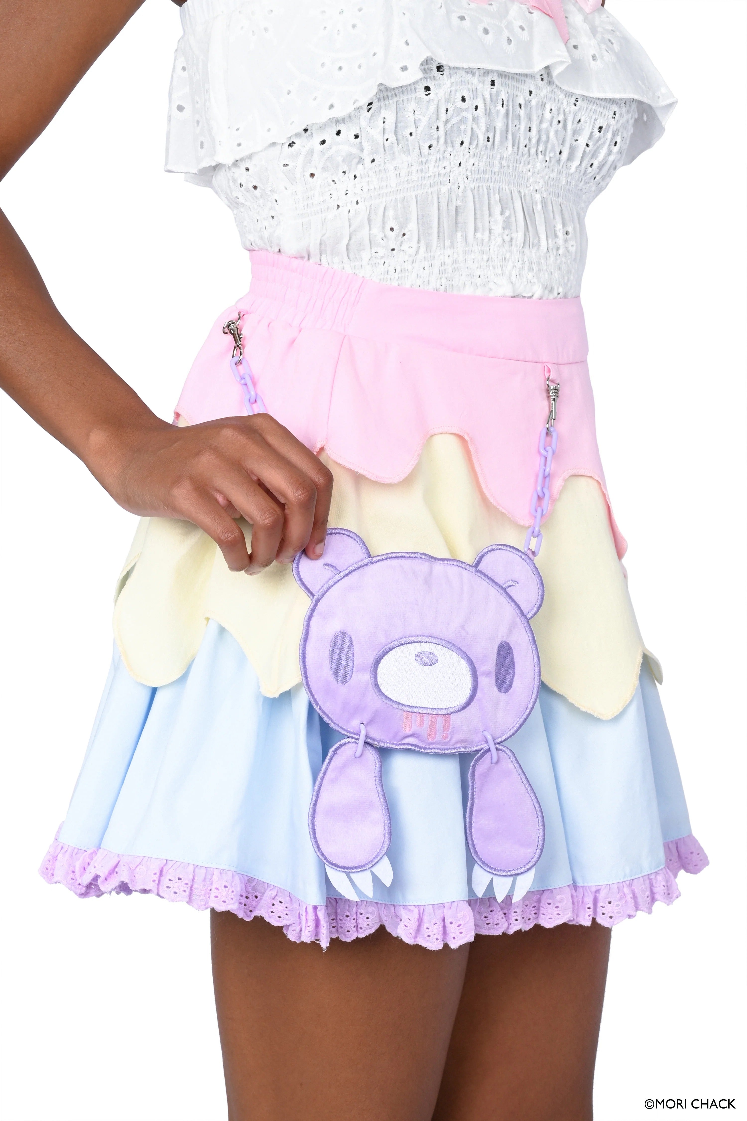 Gloomy Bear x My Violet - Pastel Drip Skirt