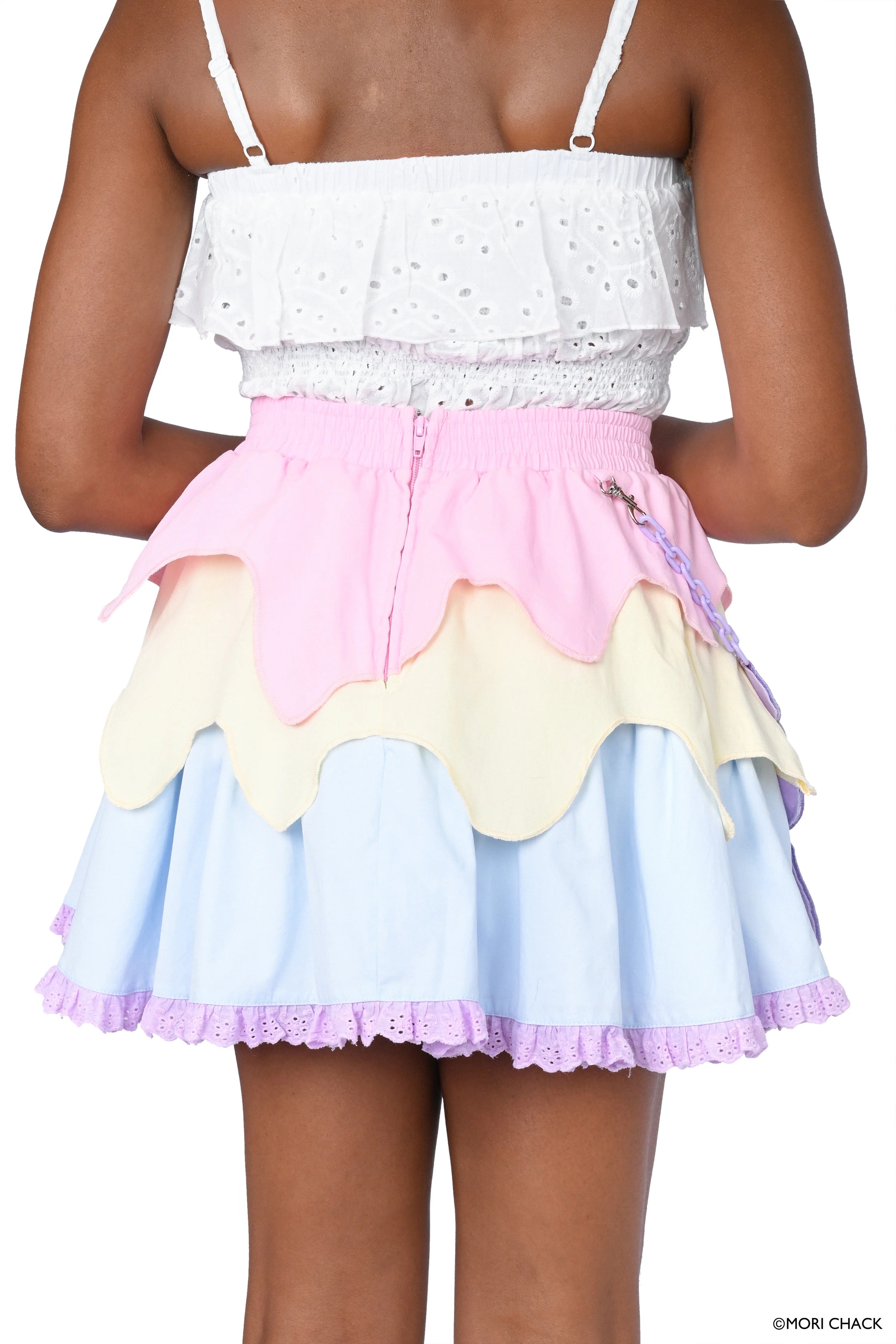 Gloomy Bear x My Violet - Pastel Drip Skirt