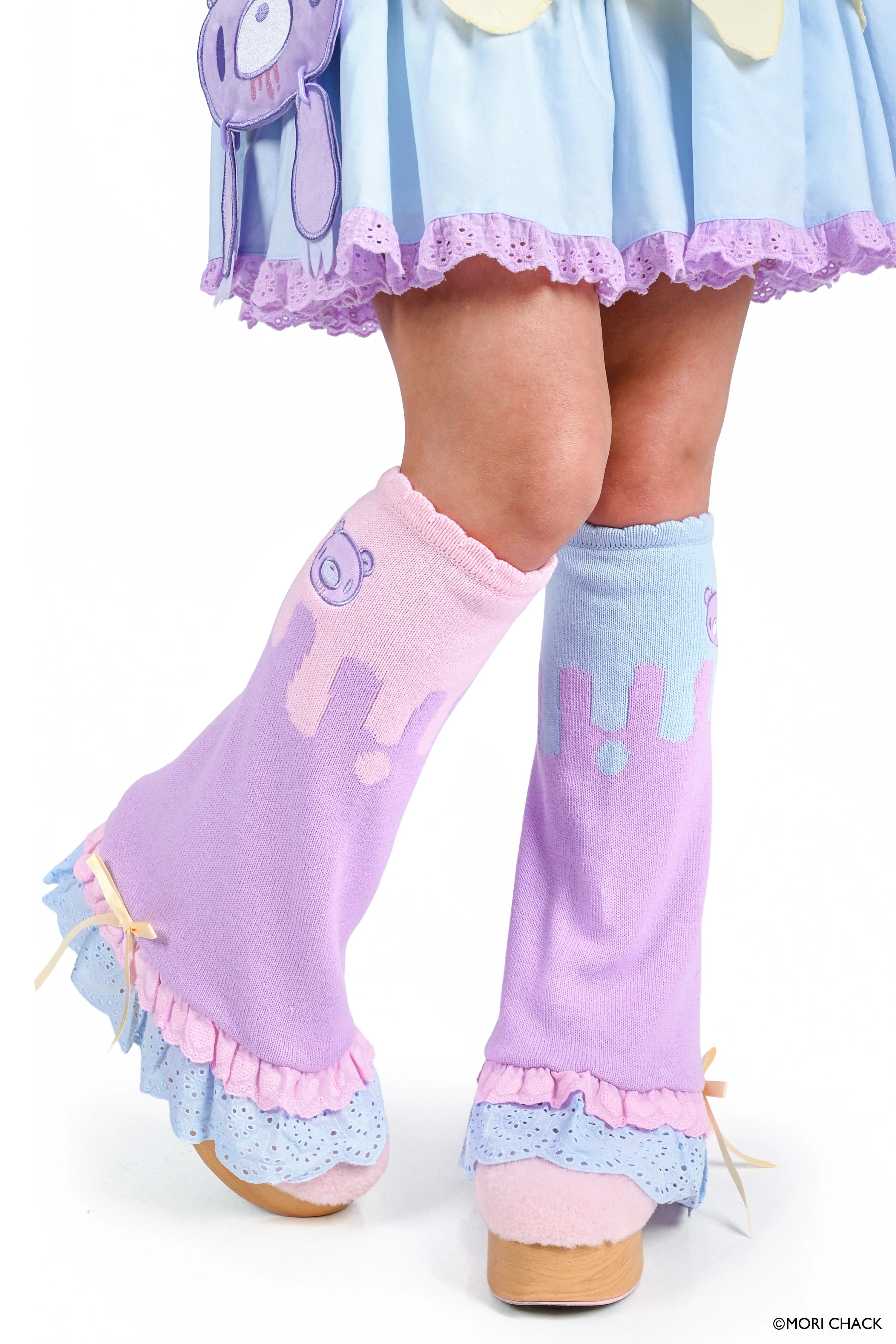 Gloomy Bear x My Violet Pastel Drip Legwarmers