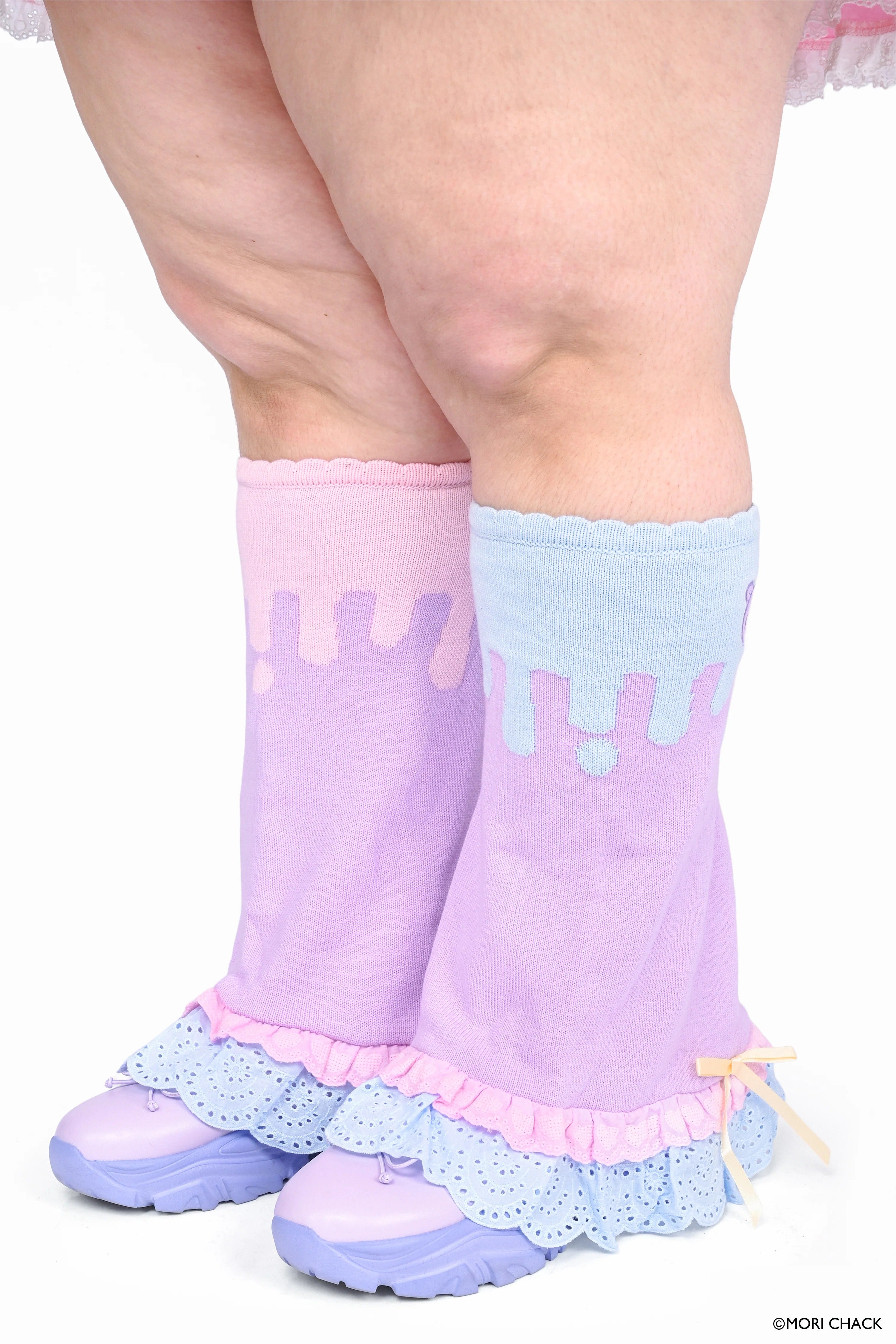 Gloomy Bear x My Violet Pastel Drip Legwarmers