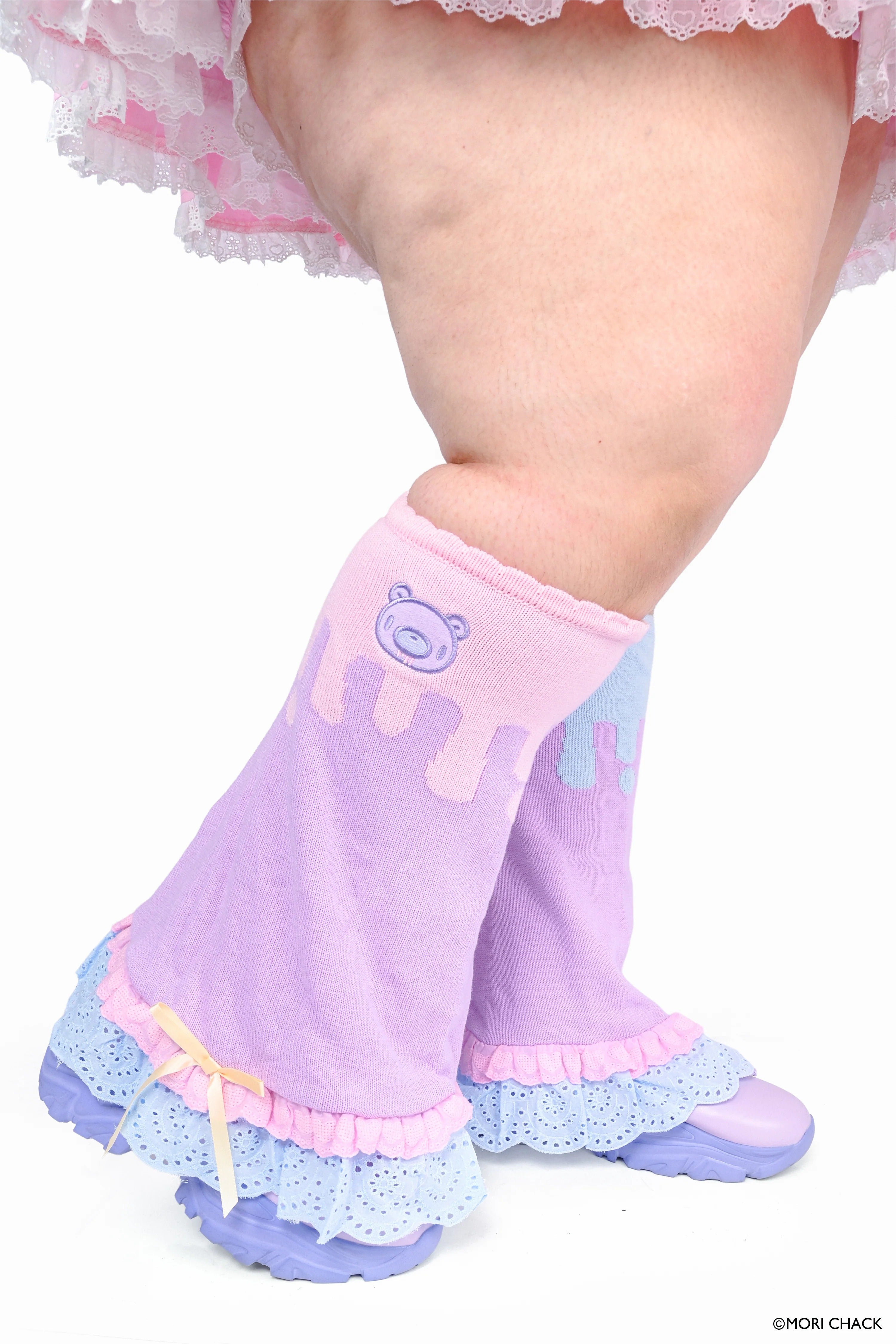 Gloomy Bear x My Violet Pastel Drip Legwarmers