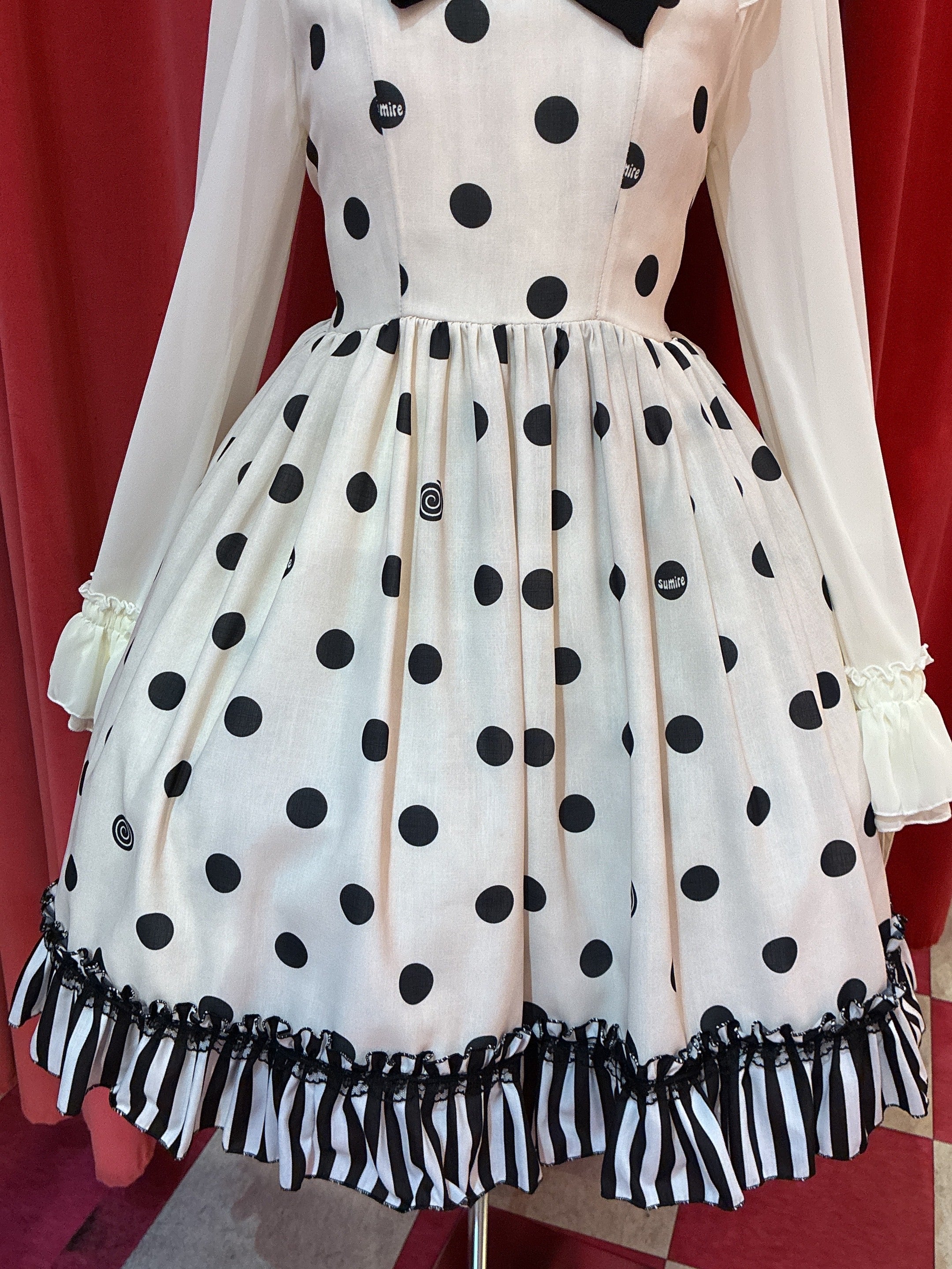 Gurotesque Melancholia Polka Dot Jumperskirt