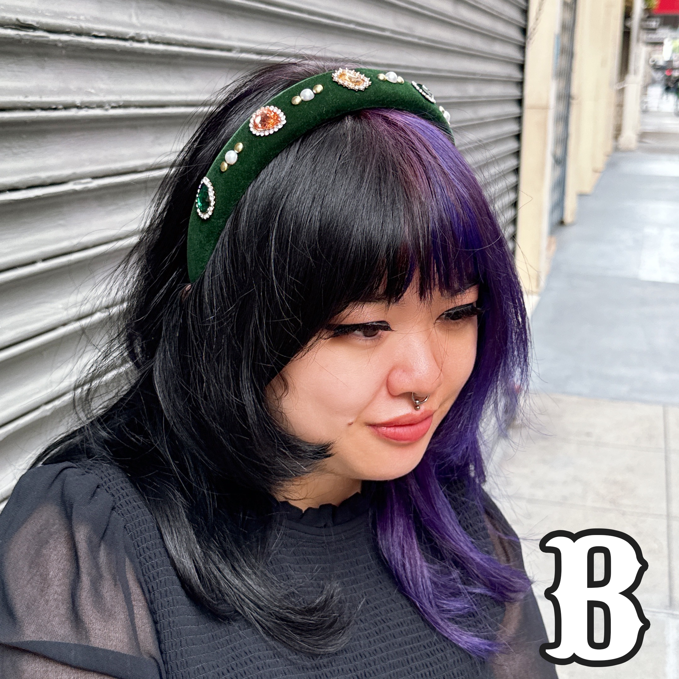 Gem Velvet Headband