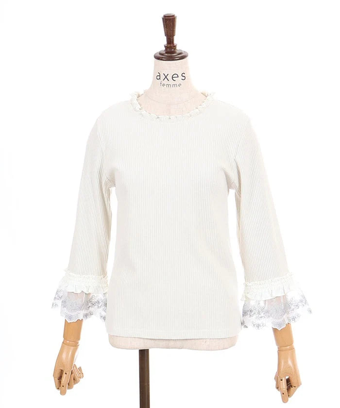 Tulle Embroidery Color Lace Pullover