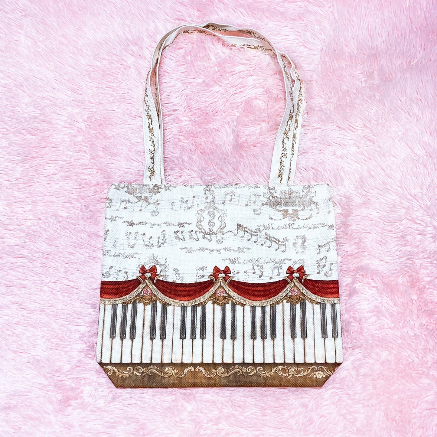 Antique Elegant Piano Tote Bag