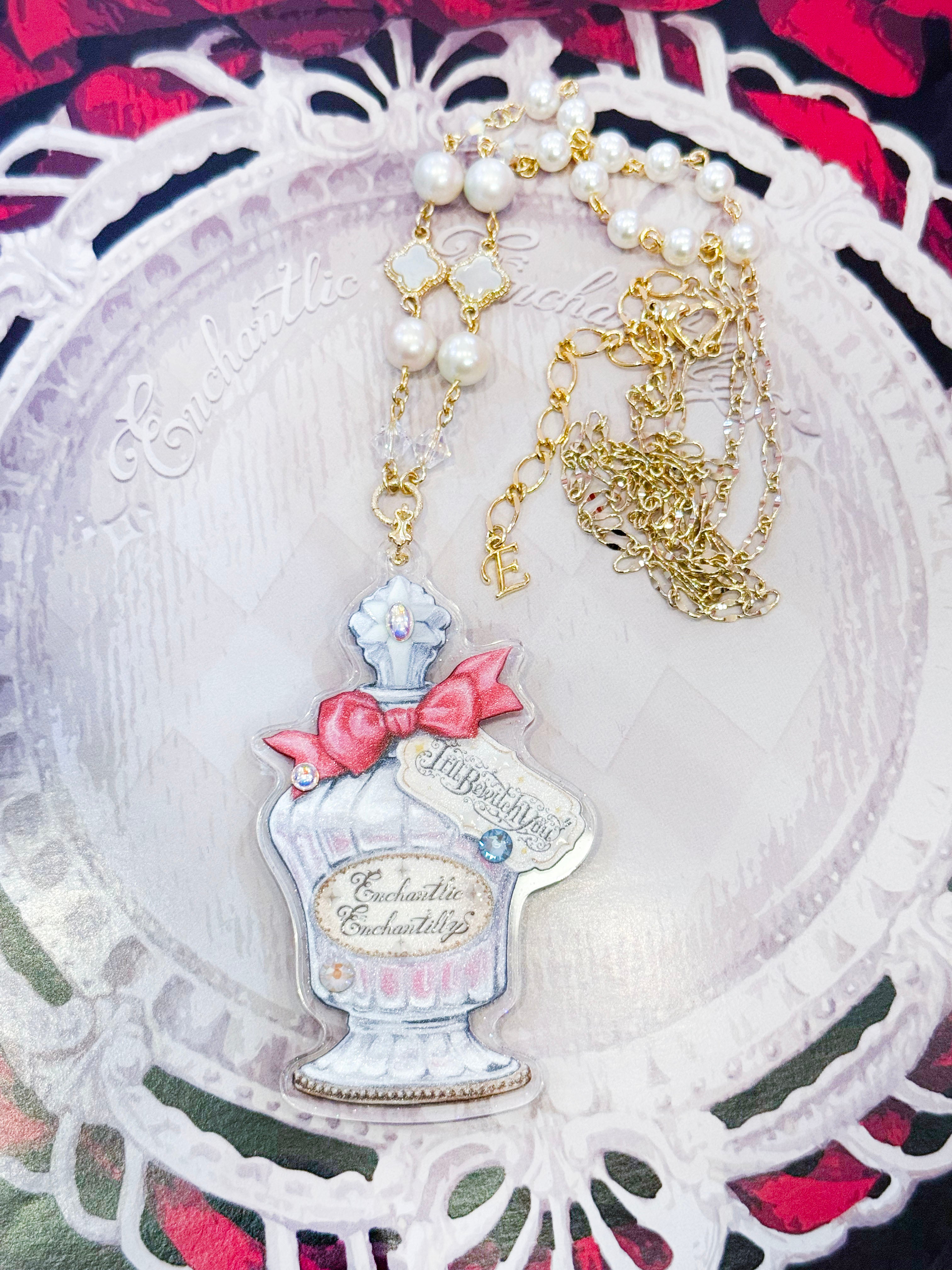 Drink Me Necklace - Pink
