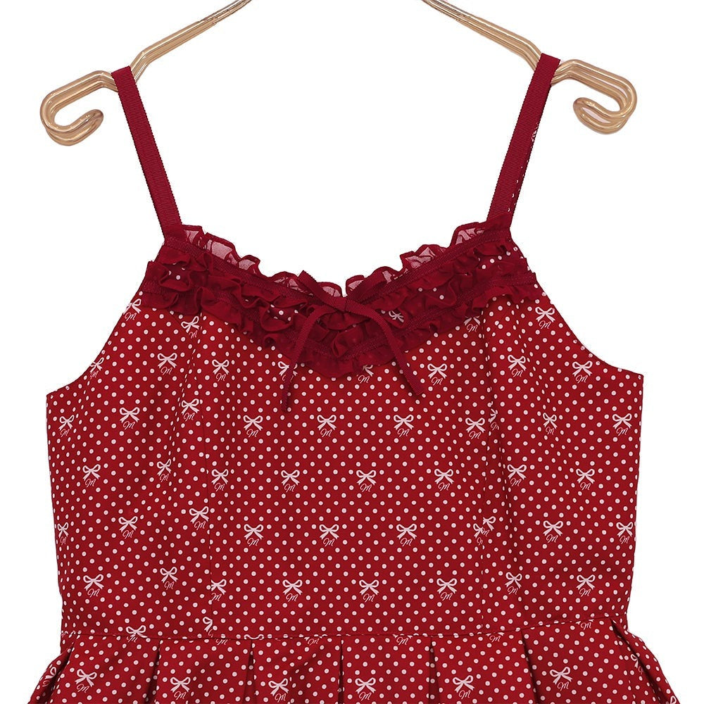 Little Dot Ribbon Jumperskirt