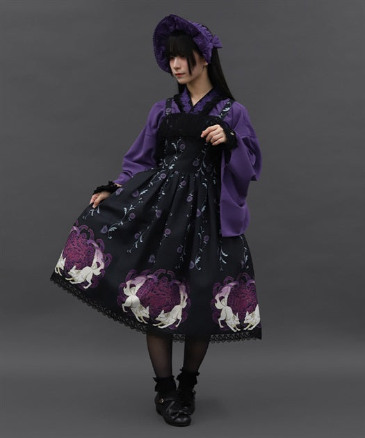 Chrysanthemum & Fox Pattern Jumperskirt