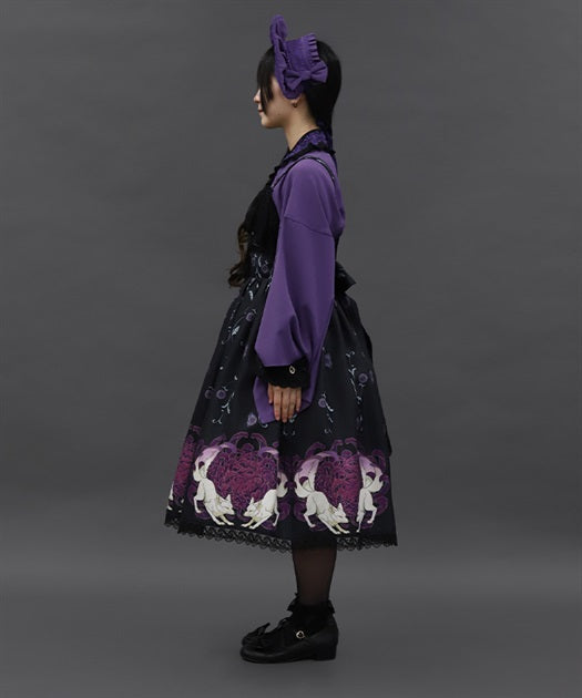 Chrysanthemum & Fox Pattern Jumperskirt