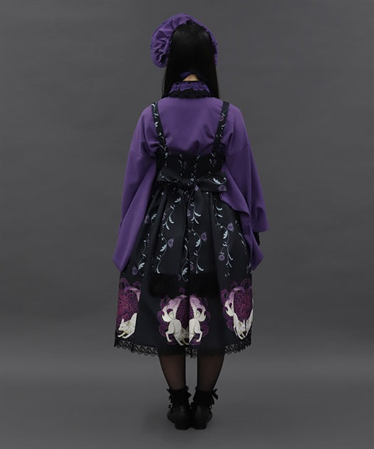 Chrysanthemum & Fox Pattern Jumperskirt